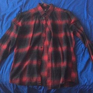 H&M Red Plaid Shirt